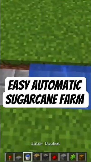 Minecraft: How To Build An Automatic Sugarcane Farm #minecraft #tutorial #minecraftbuilding #gaming