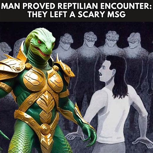 182K views · 1.8K reactions | This man remembers 95% of his reptilian alien confrontation: reptilian aliens left a scary message for humanity | The Extraterrestrial Library | Facebook