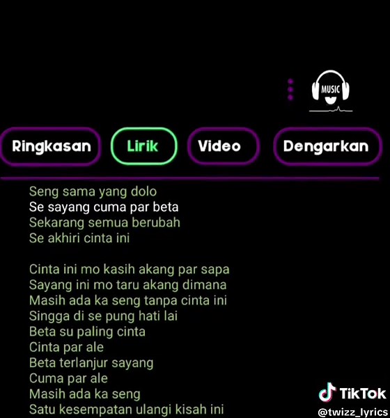 Terlanjur cinta 🥀🎧#lyrics #music #twizzlyrics #fyp #viraltiktok