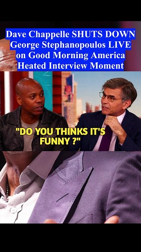 Dave Chappelle SHUTS DOWN George Stephanopoulos LIVE on Good Morning America Heated Interview Moment #talkshow #tv #davechappelle