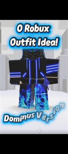 0 Robux Outfit Idea! | Blue Dominus | #roblox #shorts #YukiGaming