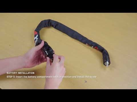 [KOVIX Alarmed Chain Lock KCL08] Battery Installation + Alarm Activation