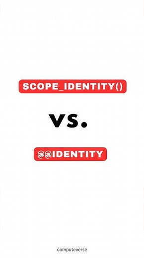 SQL SCOPE_IDENTITY() Vs. @@IDENTITY ✍️