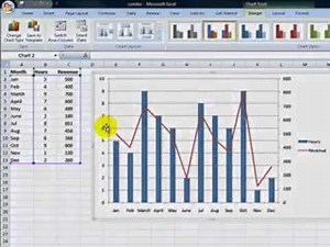 Create a combination chart in Excel 2007 YouTube