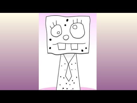 HOW TO DRAW DOODLEBOB PHASE 2 FROM SPRUNKI OC
