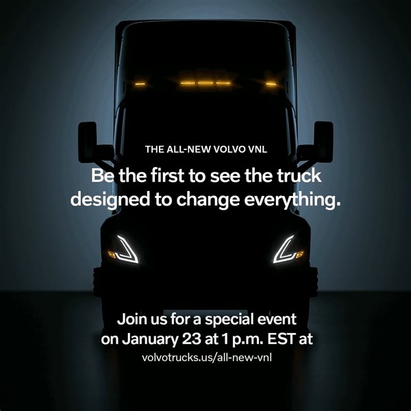 7.3K views · 308 reactions | Premiering today at 1 p.m EST. Don’t forget to tune in to see the truck designed to change everything – the #AllNewVolvoVNL | Volvo Trucks North America | Facebook