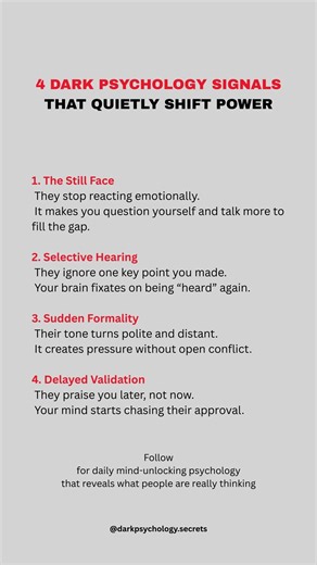 4 Dark Psychology Signals That Quietly Shift Power