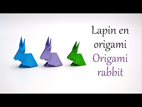 Tuto #5 : lapin en origami - origami rabbit