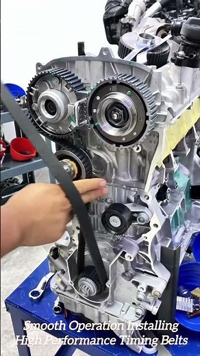 Smooth Operation Installing High Performance Timing Belts #shorts #mechanic #automobile