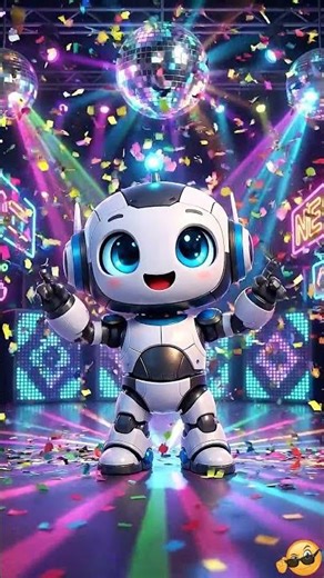 Robot Disco Dance 🪩🤖 | Funny Dancing Robot #shorts