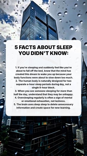 Life story | 5 facts about sleep you didn't know: #quotes #stories #information | Lin Chong Page