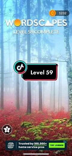 Wordscapes Level 59 Answers and Solutions