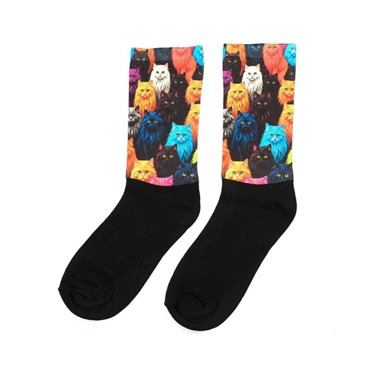 Colorful Cat Socks – Funny Fluffy Army Design for Cat Lovers - Etsy
