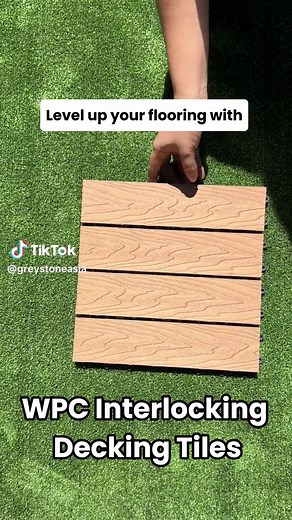Level up your flooring with WPC Interlocking Decking Tiles