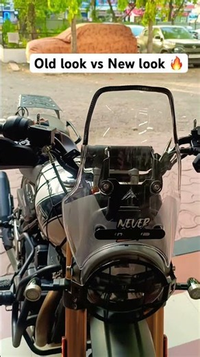New windshield, new vibes! ✨Triumph Scrambler 400X transformation 🏍️Old ➡️ New