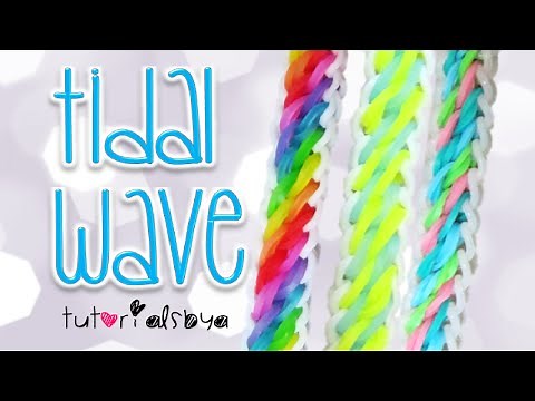 NEW Tidal Wave Rainbow Loom Bracelet Tutorial | How To