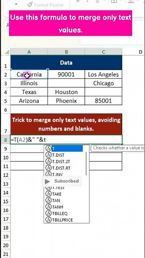 Text-Only Merge Formula You Must Know!