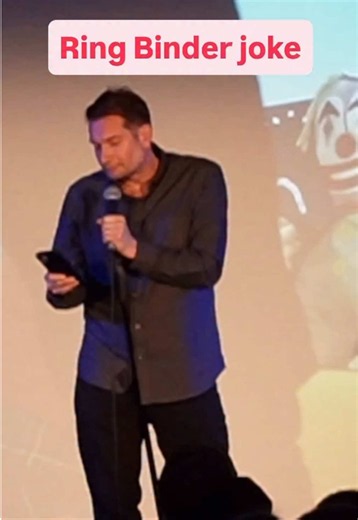 Ring binder joke — outtake from Gary on Laughing tour
