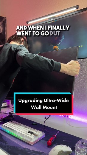 Upgrading My Ultrawide Monitor Wall Mount Installation