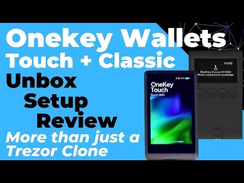 Onekey Classic & Onekey Touch (Trezor Compatible, Crypto Hardware Wallet) Unbox, Setup, Review