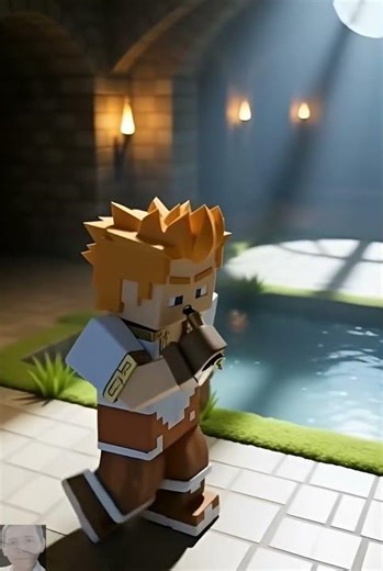 Echoes in the Dungeon 🕯️🎶 | Ultra Realistic Minecraft Animation #minecraftmovie #minercraftarg