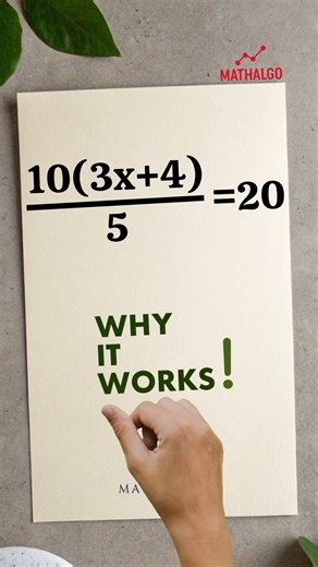 Why This Algebra Step Works (Most People Never Ask Why)#algebra #mathshorts #learnmath #mathlogic