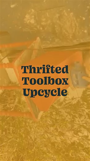 Deidre 🗝️ Thrift + Upcycle + DIY on Instagram: "I found this adorable tool box at the thrift store and saw its potential for an upcycle. Would you pick up this old tool box?"