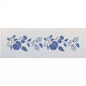 Fruit Border Stencil - 12.4" x 3" Fruit Pattern Tile Stencil DIY for Painting Kitchen Backsplash Laser Cut Reusable Mylar Template Home Decor Crafts - The Artful Stencil