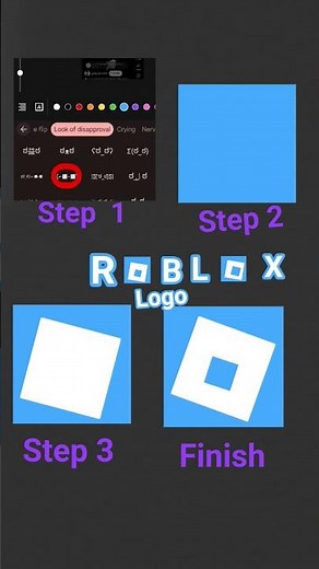 how to make Roblox logo #tutorial #roblox #logo