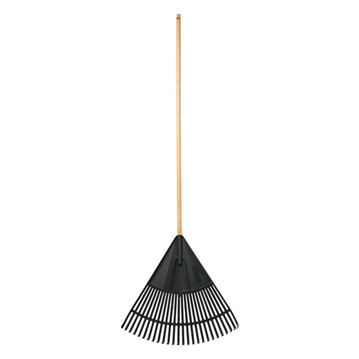 Expert Gardener, 24-inch Wood and Poly Leaf Rake