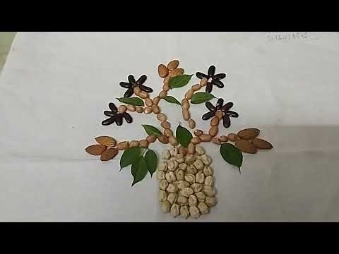 Poshan Maah Grains Rangoli🌷Poshan Abhiyan Drawing 🌷Anaj Ki Rangoli