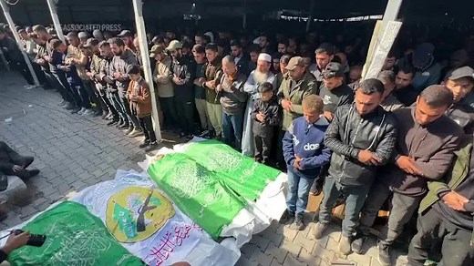 Funeral of Hamas fighters after Israel says it killed top commander