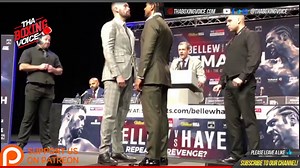 Tony Bellew vs David Haye stare down! Fight week face off