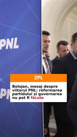 Bolojan, mesaj despre viitorul PNL: reformarea partidului și guvernarea nu pot fi făcute