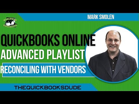 QuickBooks Online Reconciling And Proving Vendor Statements
