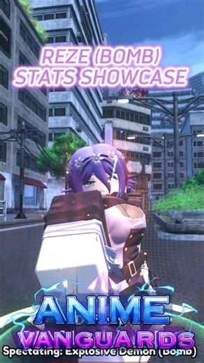 Reze (Bomb) Showcase | Anime Vanguards Roblox