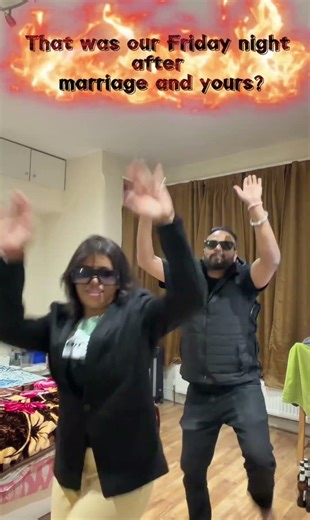 When you are too old for Friday night out ! Husband and wife😂😂 💃 🕺