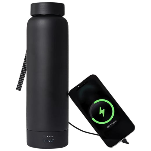 TYLT 24oz Insulated Bottle with 5700mAh Wireless Power Bank