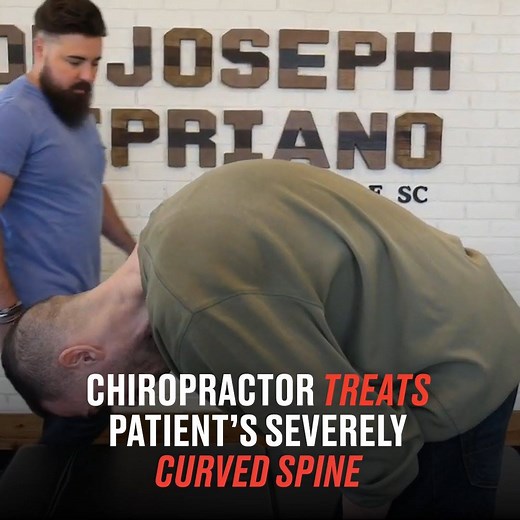 This man was living in constant pain, as his back has an 85 degree curve in it. Luckily, he paid a visit to this miracle-worker chiropractor 😳👏🏻 Dr Joseph Cipriano | LADbible