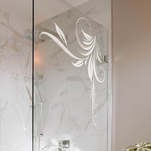 Shower Door Decal Sticker. Abstract Wall Art. Living Room Wall Decor. Dinning Room Wall Art. Bathroom Wall Art Decor. Wall Decal. #OS_AA369 - Etsy