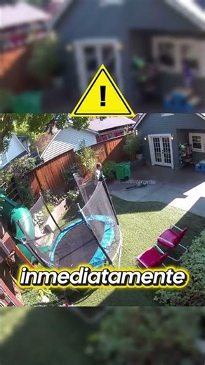Papá protege a su hija de un coyote