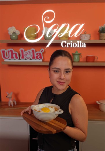Sopita criolla cremosa con huevo