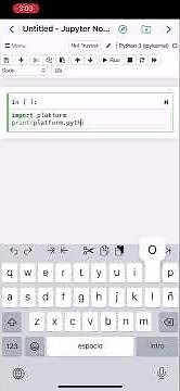 Python and Jupyter Notebook on iOS with Carnets