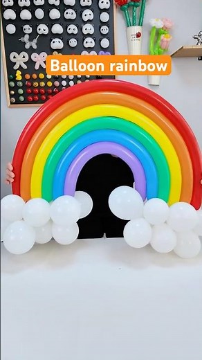 Balloon Twisting Tutorial: Balloon Rainbow #balloonart
