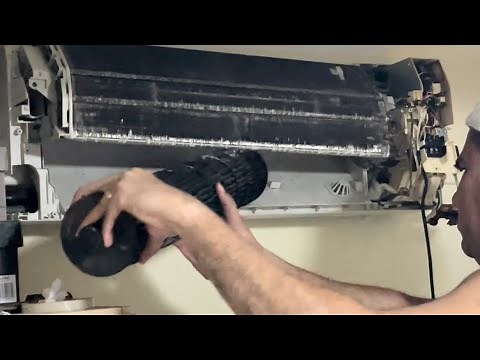 How to remove aircon blower wheel for cleaning / Cleaning indoor air conditioner / Step by Step /DIY