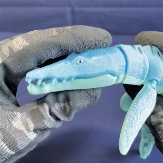 Flexi Liopleurodon Mark-2 Set, STL File for 3dprinting, 3D Printed Toy, Print in Place - Etsy
