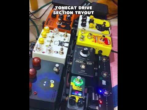 TONECAT Drive and Overdrive Pedalboard Tone Demo #guitarpedals #guitar