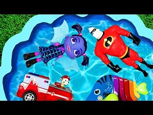 Learn Characters with Vampirina, Super Heroes, Paw Patrol, Pj Masks and Learn Colors for kids