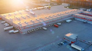Aerial Circling View Warehouse Logistics Center Stock Footage Video (100% Royalty-free) 1021239949 | Shutterstock