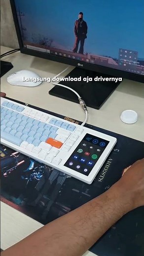 Tutorial Install Driver Ajazz AKP815 Low Profile Mechanical Keyboard with 4.95Inch LCD Touch Screen